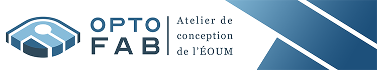 Logo Optofab, atelier de conception de l’ÉOUM